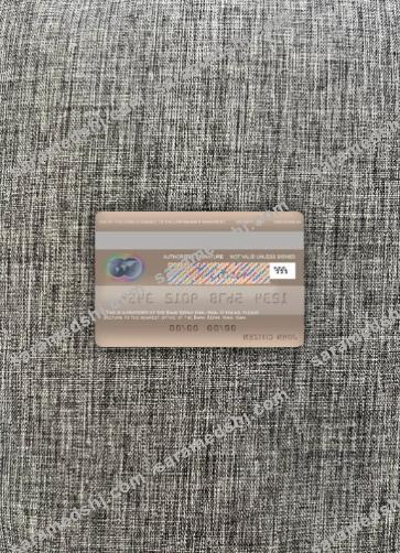 Iran Sepah Bank mastercard photolook back